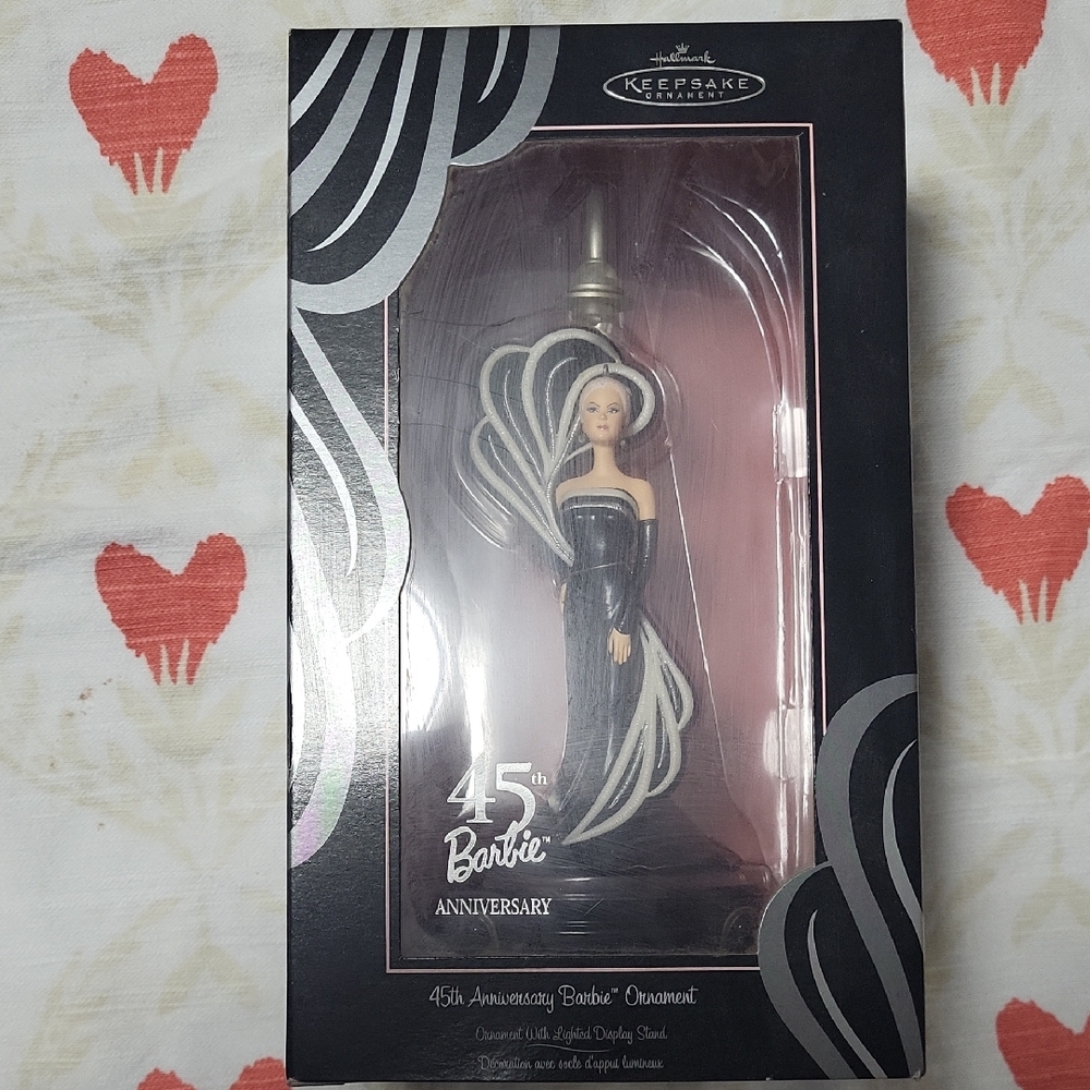 Barbie 45th Anniversary Black and White Ornament